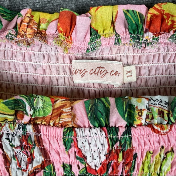 Ivy City Co Harmony Dress Women’s 1X Tropical Paradise Ruffle Tiered Colorful - Picture 8 of 14